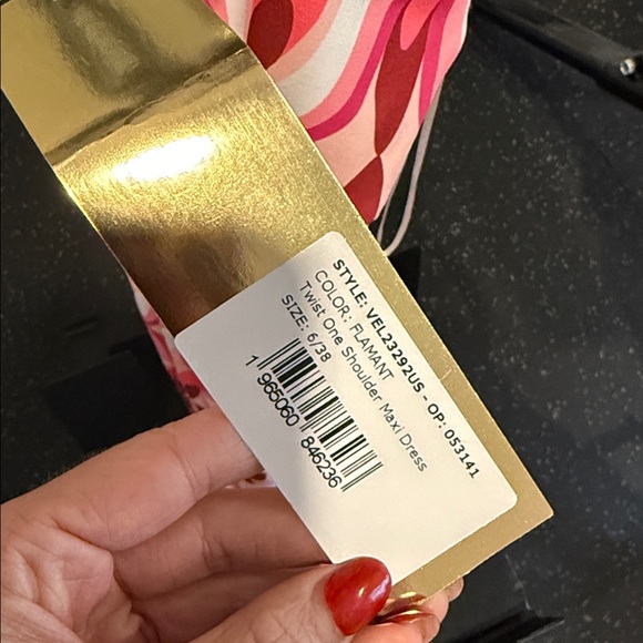 NWT PatBO Twist One Shoulder Maxi Dress Flamant PINK FWRD NEW OFFSHOULDER MAXI - Picture 4 of 4